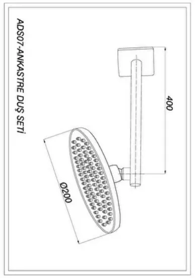 Image de Gpd Ankastre Duş Başlığı Ads07