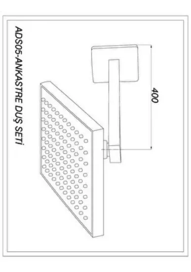 Image de Gpd Ankastre Duş Başlığı Ads05