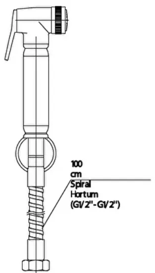 Image de Gpd Spiralli Taharet Musluğu Sts01