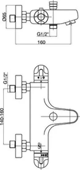 Image de Gpd Termostatik Banyo Bataryası Tbb01