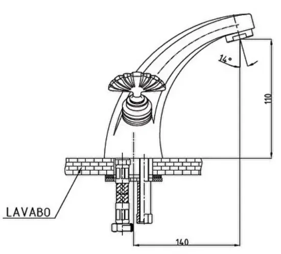 Image de Gpd Antik Kartal Lavabo Bataryası Tkb20