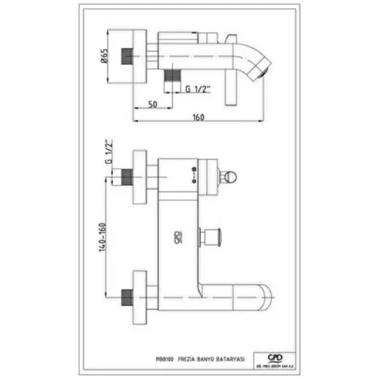 Image de Gpd Banyo Bataryası Frezia Mbb100