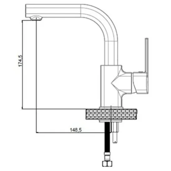 Image de Gpd Pedra Tek Gövde Lavabo Bataryasi Mtl160