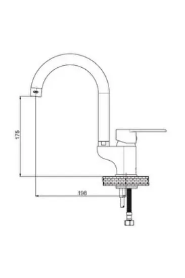 Image de Gpd Tek Gövde Lavabo Bataryası Atros Mtl65