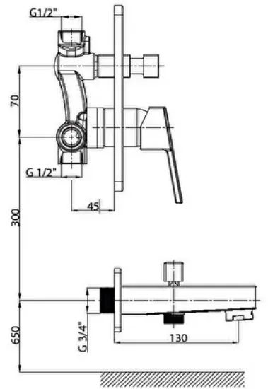 Image de Gpd Tam Ankastre Banyo Bataryası Ritmo Mta85