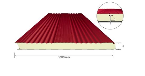 Image de Panneau Pour Bardage Sinus & Rayé à Fixation Cachée