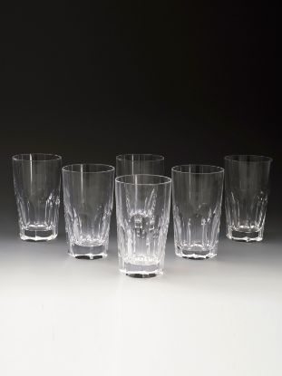 Image de Verre à eau perlé sans raisin, lot de 6