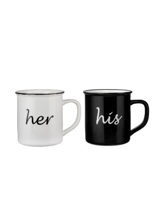 Image de Ensemble de tasses en céramique His&Her