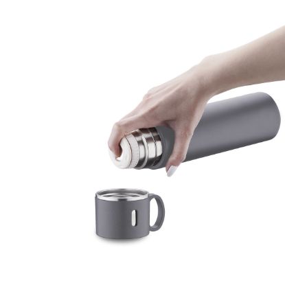 Image de Profitez du thermos gris