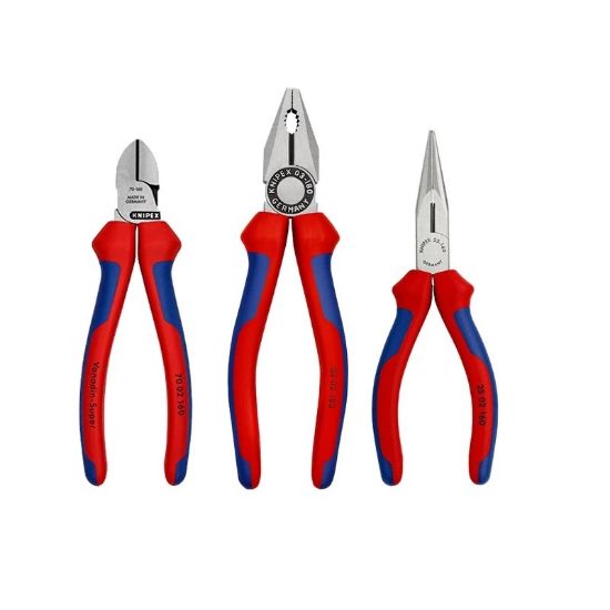 Image de Knipex Pince triple à bec effilé, jeu de ciseaux latéraux