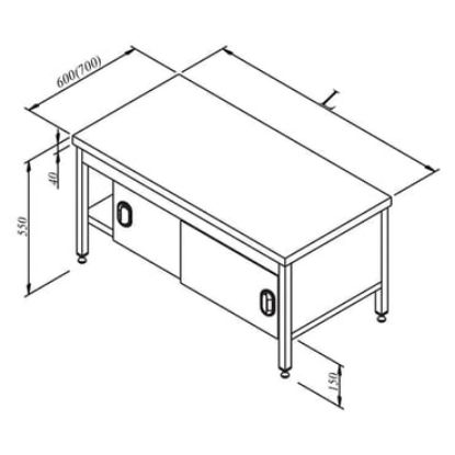 Image de Sous comptoir avec armoire