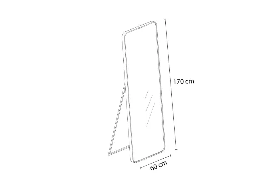 Image de LİA METAL ÇERÇEVELİ BOY AYNASI, 60X170, BEYAZ