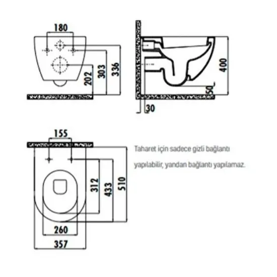 Image de Creavit Free Asma Klozet Fe320