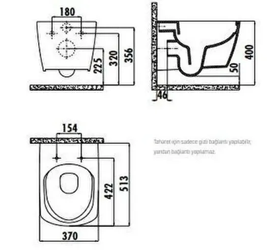 Image de Creavit Elegant Rim-off Asma Klozet Eg321 Kapak Hariç