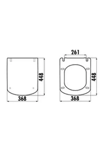 Image de Elegant Rim-Off Kanalsız Asma Klozet Ve Kapak Beyaz Eg321