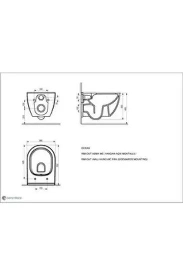 Image de Ocean Plus Rim-out Asma Klozet + Soft Kapak A0311714h