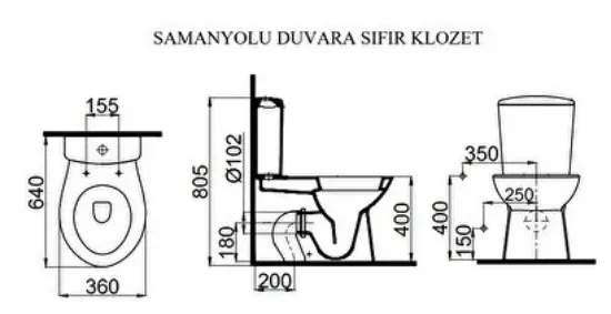 Image de İdevi̇t Samanyolu Duvara Sıfır Klozet