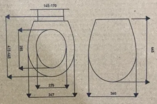 Image de Serel Basic Kanalsız 52 cm Asma Klozet+Serel Anemon PP Thermoplast Yavaş Kapanan Klozet Kapağı