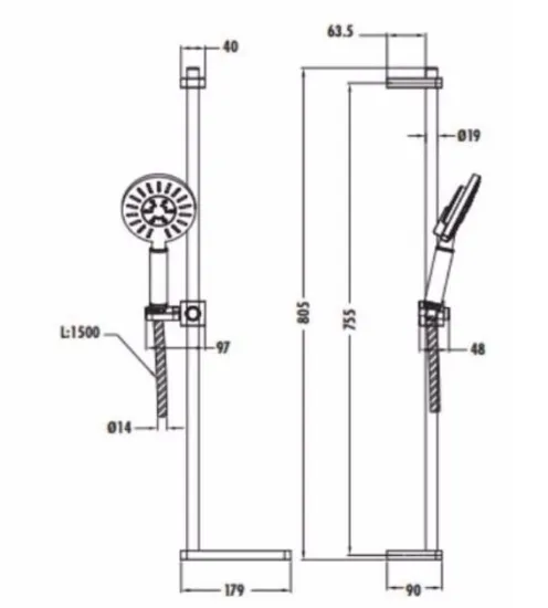 Image de Creavit Sh463 Sürgülü Duş Sistemi