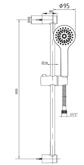 Image de Eca Luna Banyo Hareketli Sürgülü Duş Seti Üst Takımı 102146074