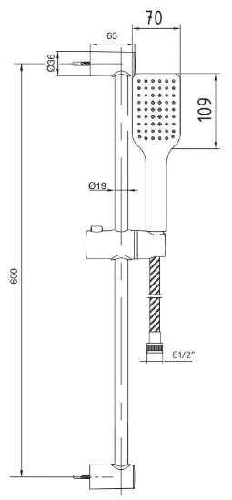 Image de Eca Tiera Banyo Hareketli Sürgülü Duş Seti Üst Takımı 102146075