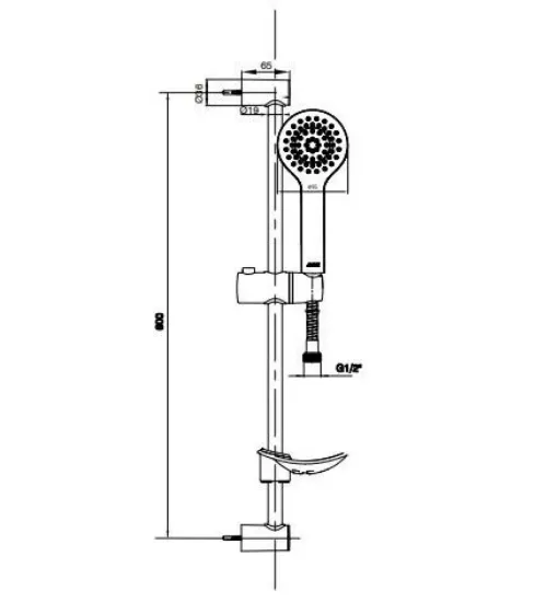 Image de Eca Luna Banyo Sürgülü Hareketli Duş Seti 102146028