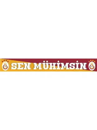 Image de Galatasaray Sen Mühimsin Şal Atkı 