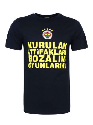 Image de Fenerbahçe Erkek Lacivert Kurulan İttifakları Bozalım Oyunlarını Tshirt