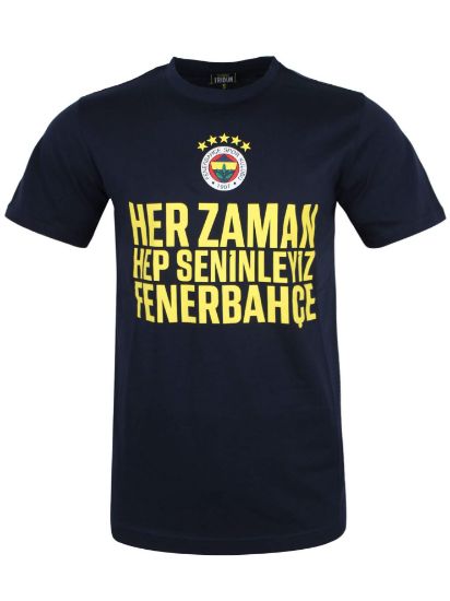 Image de Fenerbahçe Erkek Lacivert Her Zaman Hep Seninleyiz Tshirt