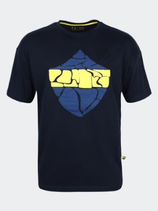 Image de Erkek Lacivert Tribün Aplike Kalkan Tshirt