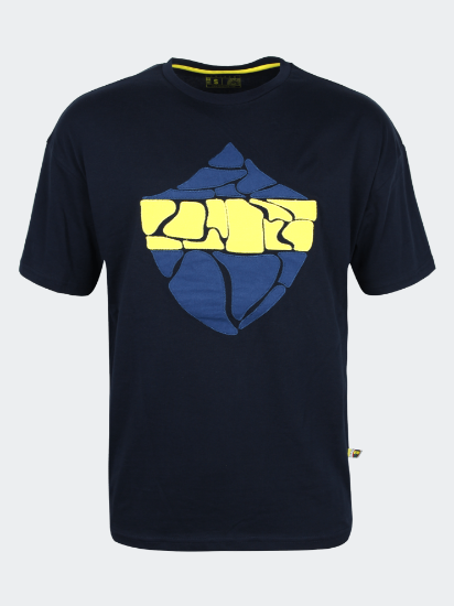 Image de Erkek Lacivert Tribün Aplike Kalkan Tshirt