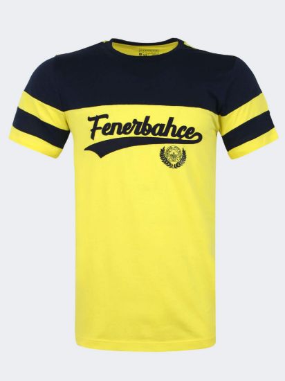 Image de Fenerbahçe Erkek Sarı Lacivert Kolej Tshirt