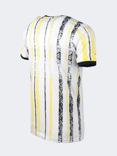 Image de Fenerbahçe Erkek Beyaz Tribün Brush Çubuklu Tshirt