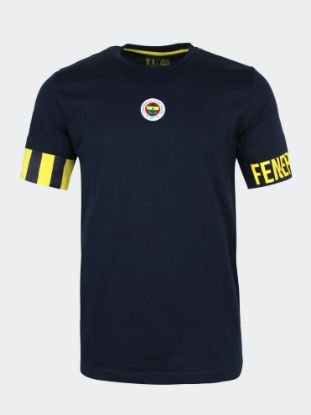 Image de Erkek Lacivert Tribün 6 Renk Logolu Tshirt