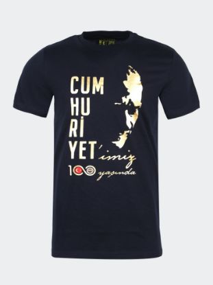 Image de Erkek Lacivert Cumhuriyetimiz Tshirt