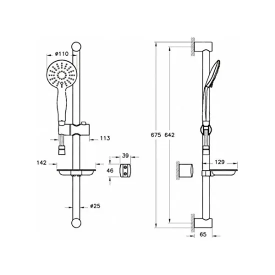 Image de Artema Flo S Banyo + Artema Slim 3f Sürgülü Duş Seti