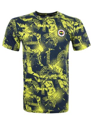 Image de Fenerbahçe Lacivert Sarı Tribün Logolu Kamuflaj Erkek Tshirt