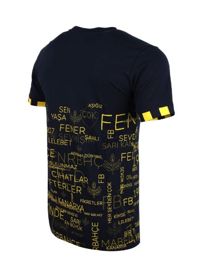 Image de Fenerbahçe Lacivert Tribün Marş Detaylı Erkek Tshirt