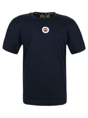 Image de Fenerbahçe Lacivert Tribün Çubuklu Forma Erkek Oversize Tshirt