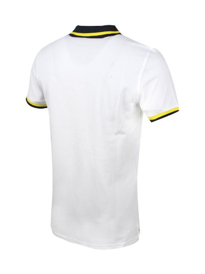 Image de Fenerbahçe Beyaz Tribün Şerit Detaylı Erkek Polo Tshirt