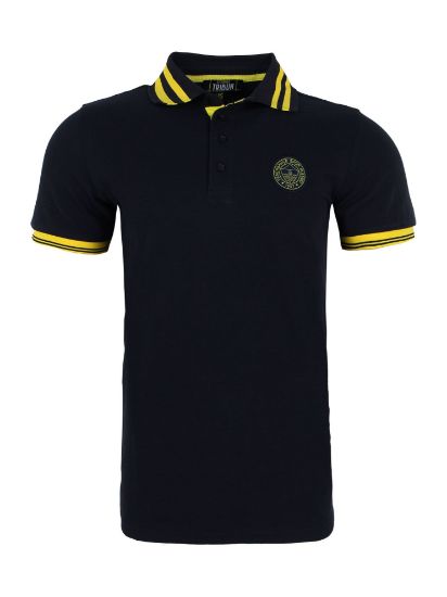 Image de Fenerbahçe Lacivert Tribün Tek Renk Logolu Erkek Polo Tshirt