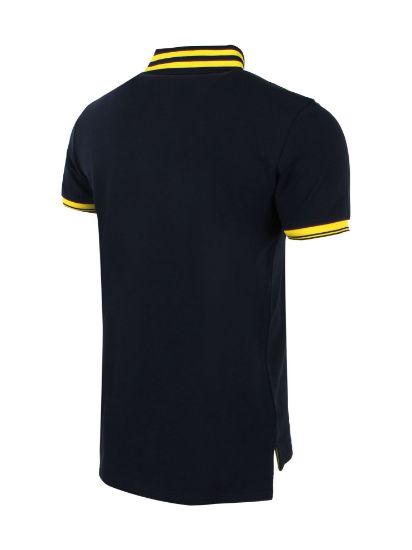 Image de Fenerbahçe Lacivert Tribün Tek Renk Logolu Erkek Polo Tshirt