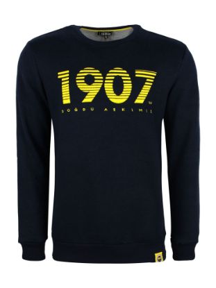 Image de Fenerbahçe Lacivert Tribün 1907'de Doğdu Aşkımız Erkek Sweatshirt