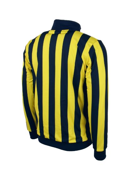 Image de Fenerbahçe Lacivert Sarı Tribün Çubuklu Çift Taraflı Erkek Sweatshirt