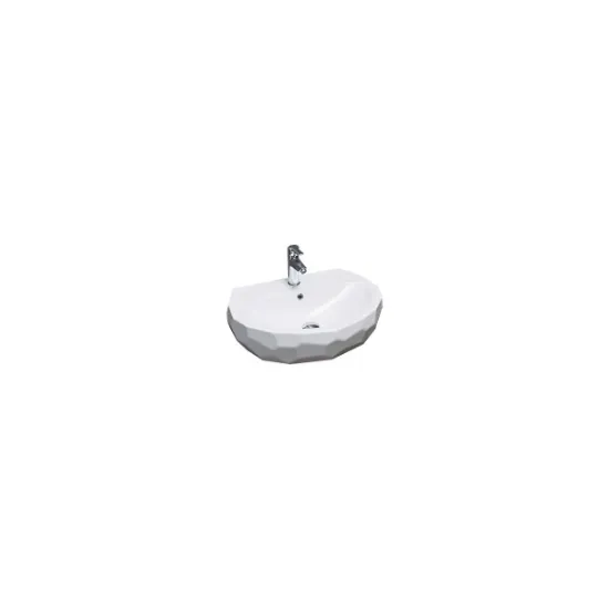 Image de Ege Vitrifiye Diamas Batarya Delikli Lavabo 60 Cm