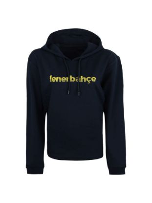 Image de Fenerbahçe Kadın Lacivert Tribün Çivi Baskı Sweatshirt