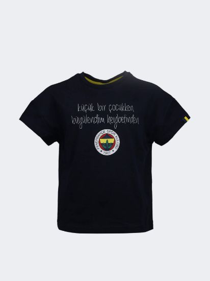 Image de Çocuk Lacivert Tribün Renk Değiştiren Baskılı Tshirt