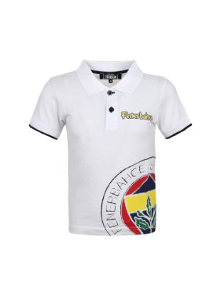 Image de Fenerbahçe Çocuk Beyaz Tribün Logolu Polo Tshirt