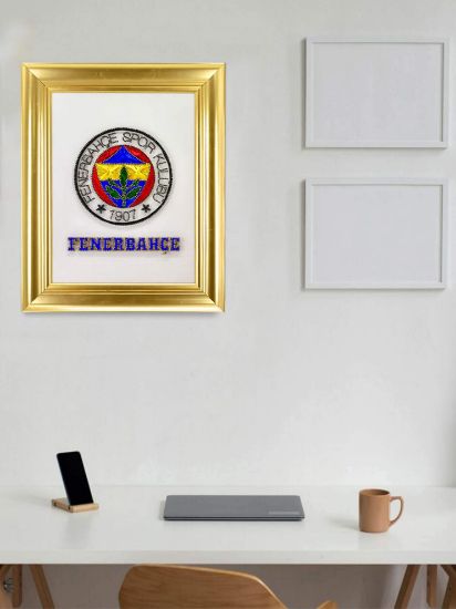 Image de Fenerbahçe Yazılı Logo Gold Filografi Tablo