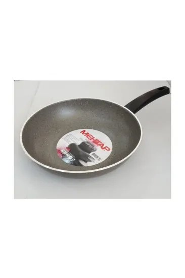 Image de Mehtap Granit Wok Tava28 Cm(büyük Boy Gri) Yanmaz-yapışmaz Yüzey